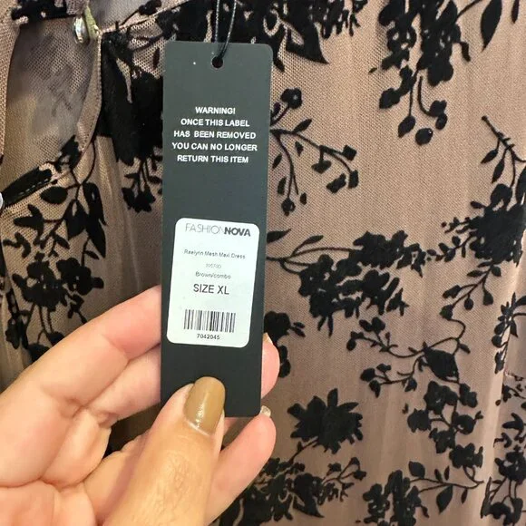 Fashion Nova XL Sheer Dress - Picture 3 of 4